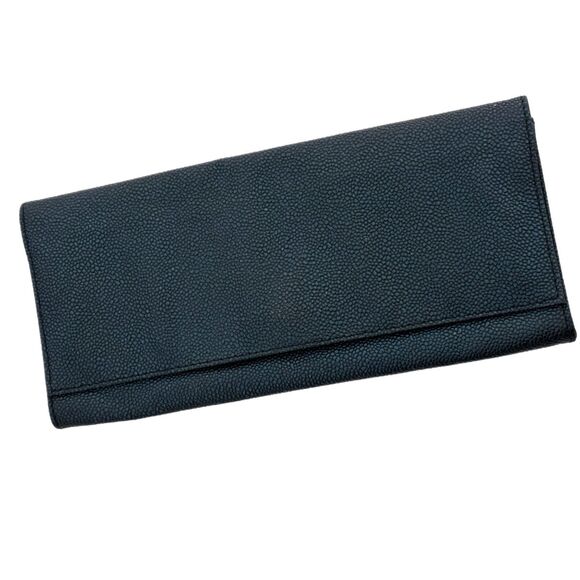 Juicy Couture navy blue pebbled clutch - Picture 2 of 5